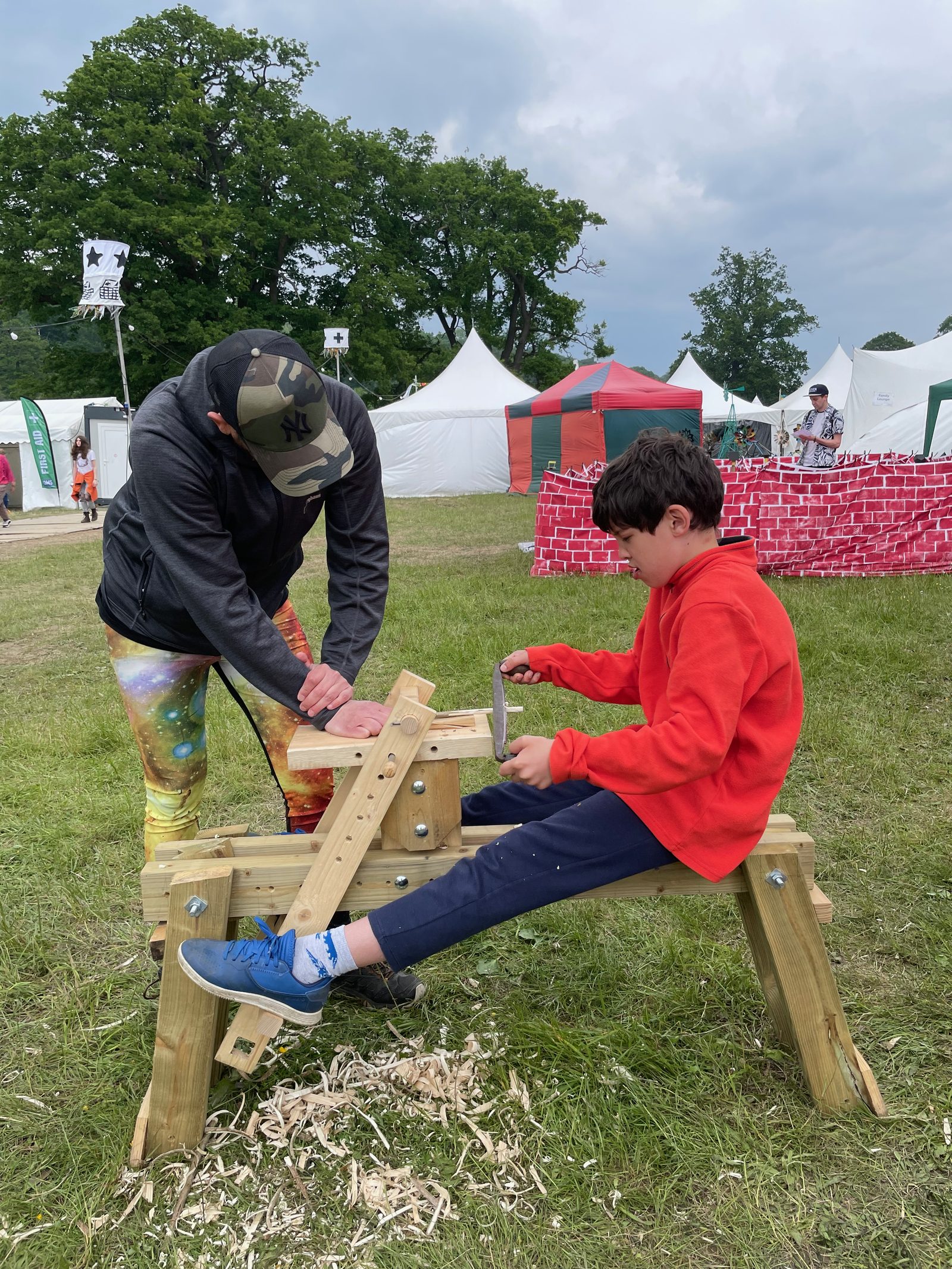 Workshop activity at the Treedesic Village